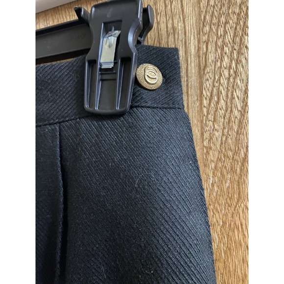 Vintage Lucia Wool Blend Black Ribbed Maxi Pencil Skirt Sz 6 Elastic Back - Picture 3 of 12